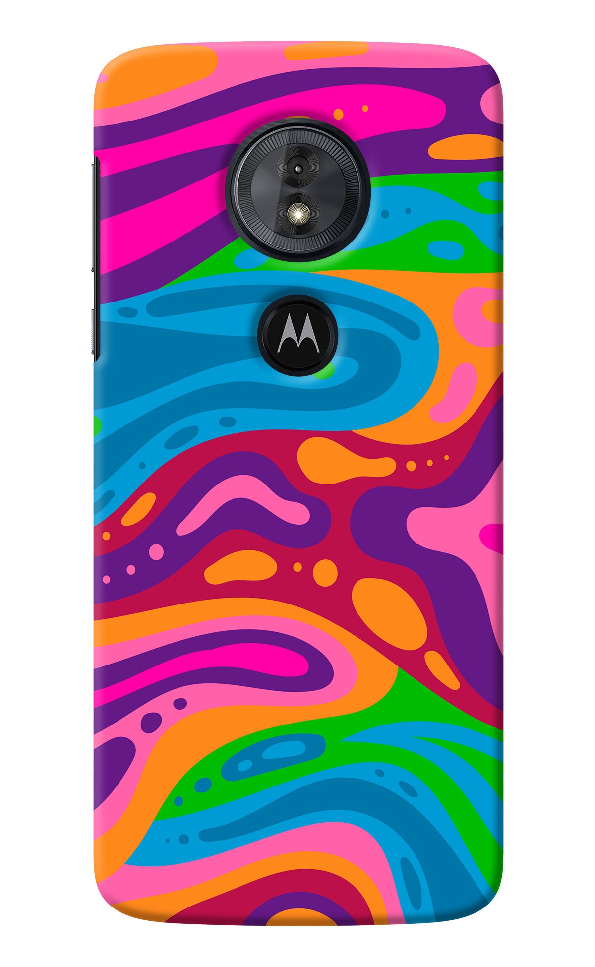 Trippy Pattern Moto G6 Play Back Cover