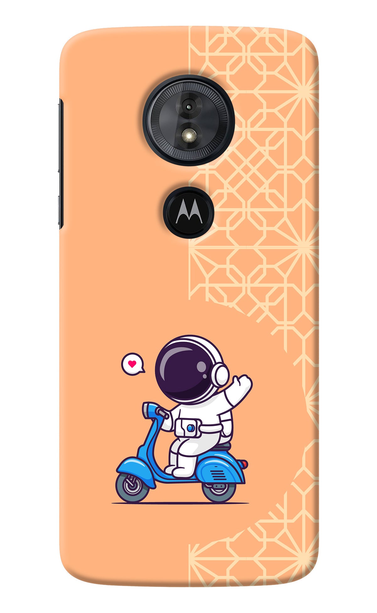 Cute Astronaut Riding Moto G6 Play Back Cover