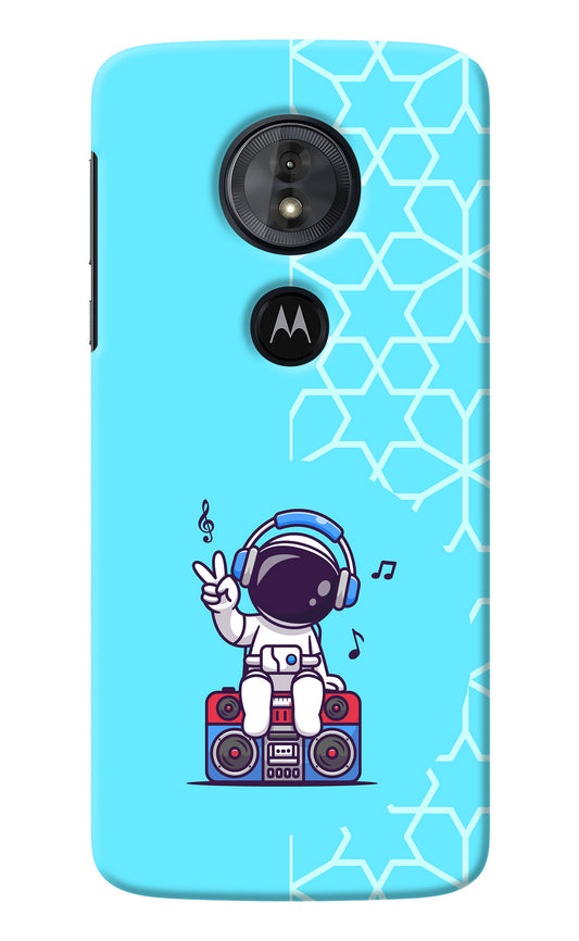 Cute Astronaut Chilling Moto G6 Play Back Cover