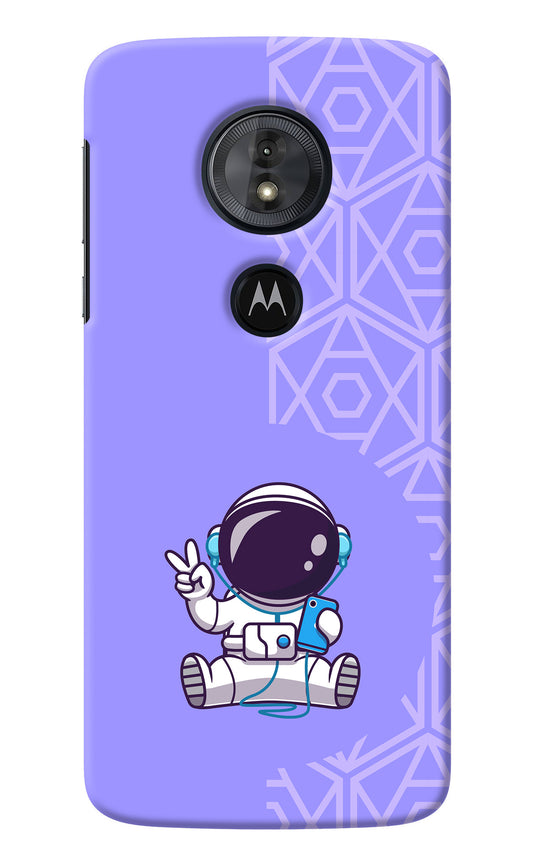 Cute Astronaut Chilling Moto G6 Play Back Cover