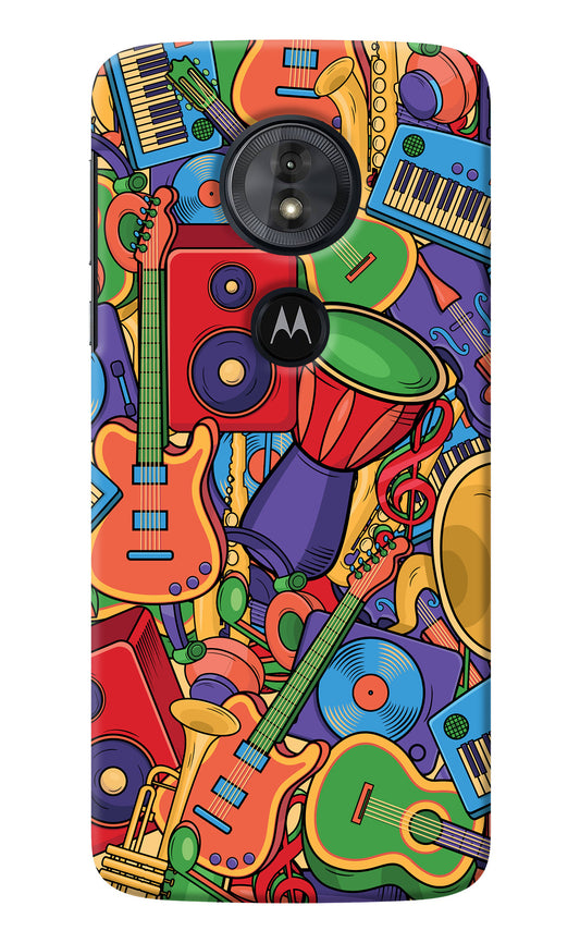 Music Instrument Doodle Moto G6 Play Back Cover