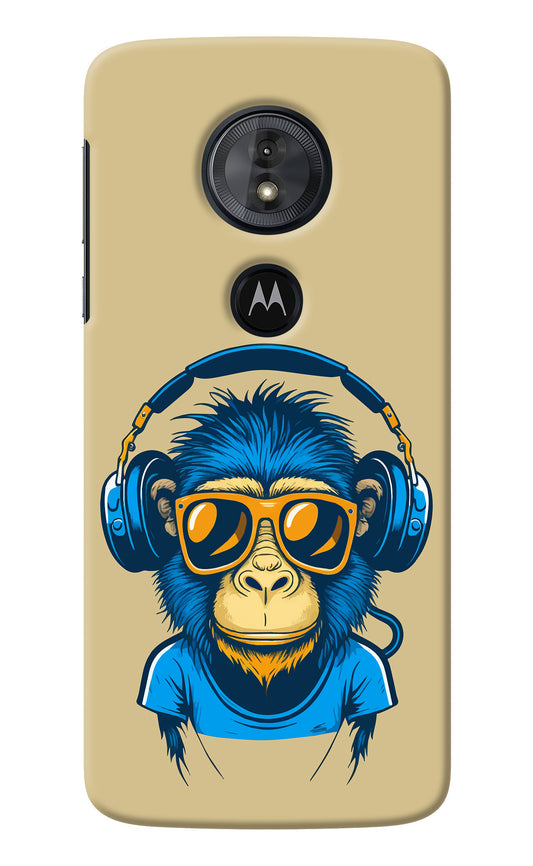 Monkey Headphone Moto G6 Play Back Cover