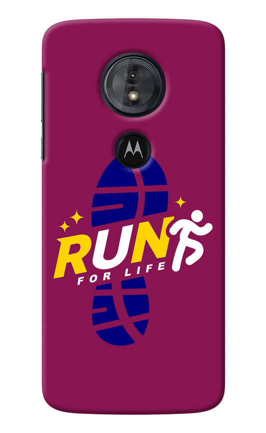 Run for Life Moto G6 Play Back Cover