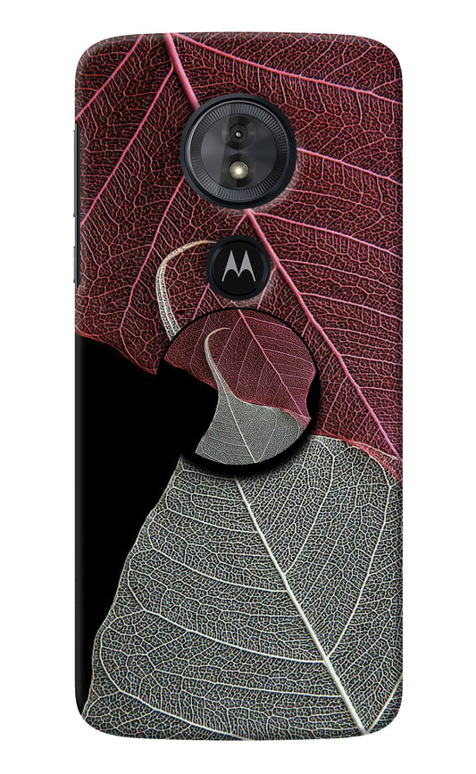 Leaf Pattern Moto G6 Play Pop Case