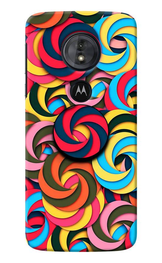 Spiral Pattern Moto G6 Play Pop Case