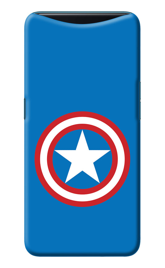 Captain America Logo Oppo Find X Back Cover