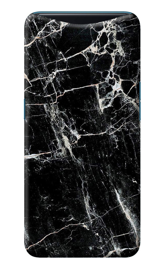 Black Marble Texture Oppo Find X Back Cover