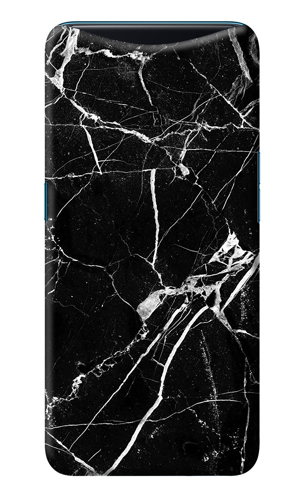 Black Marble Pattern Oppo Find X Back Cover