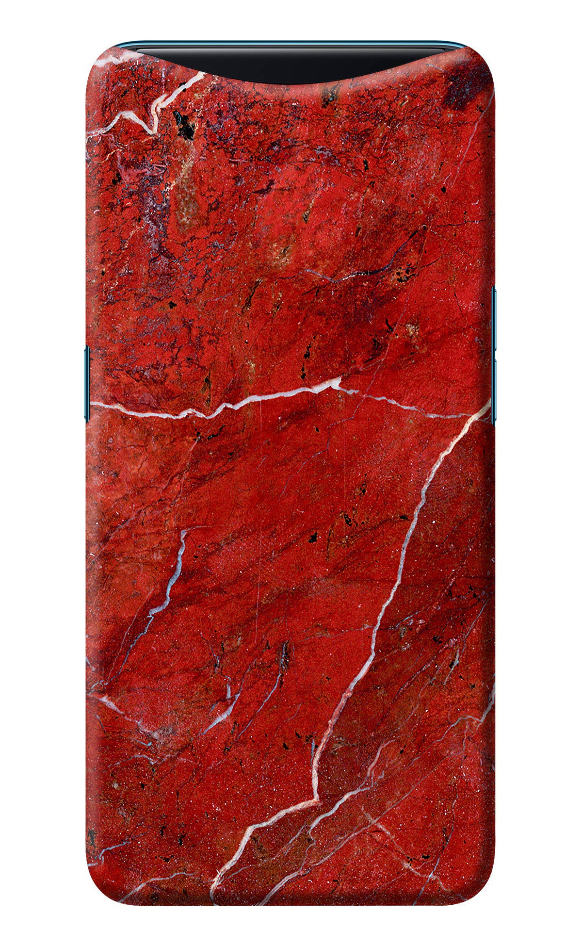 Red Marble Design Oppo Find X Back Cover