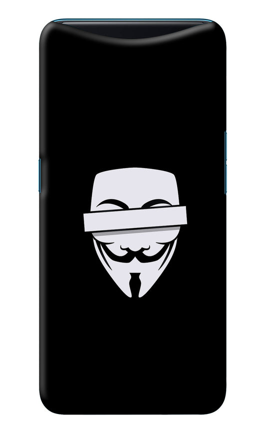 Anonymous Face Oppo Find X Back Cover