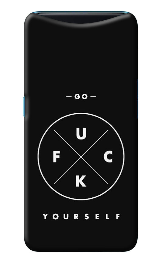 Go Fuck Yourself Oppo Find X Back Cover