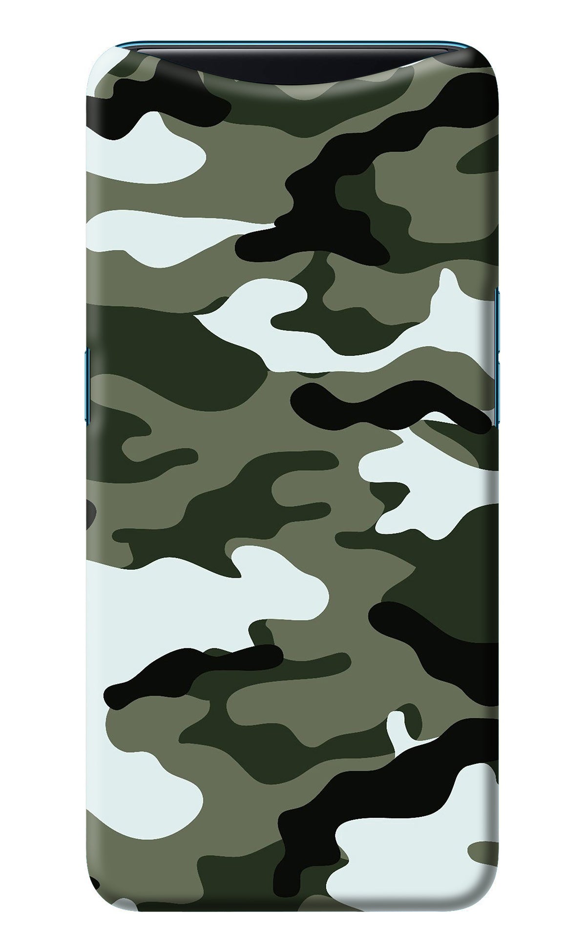 Camouflage Oppo Find X Back Cover