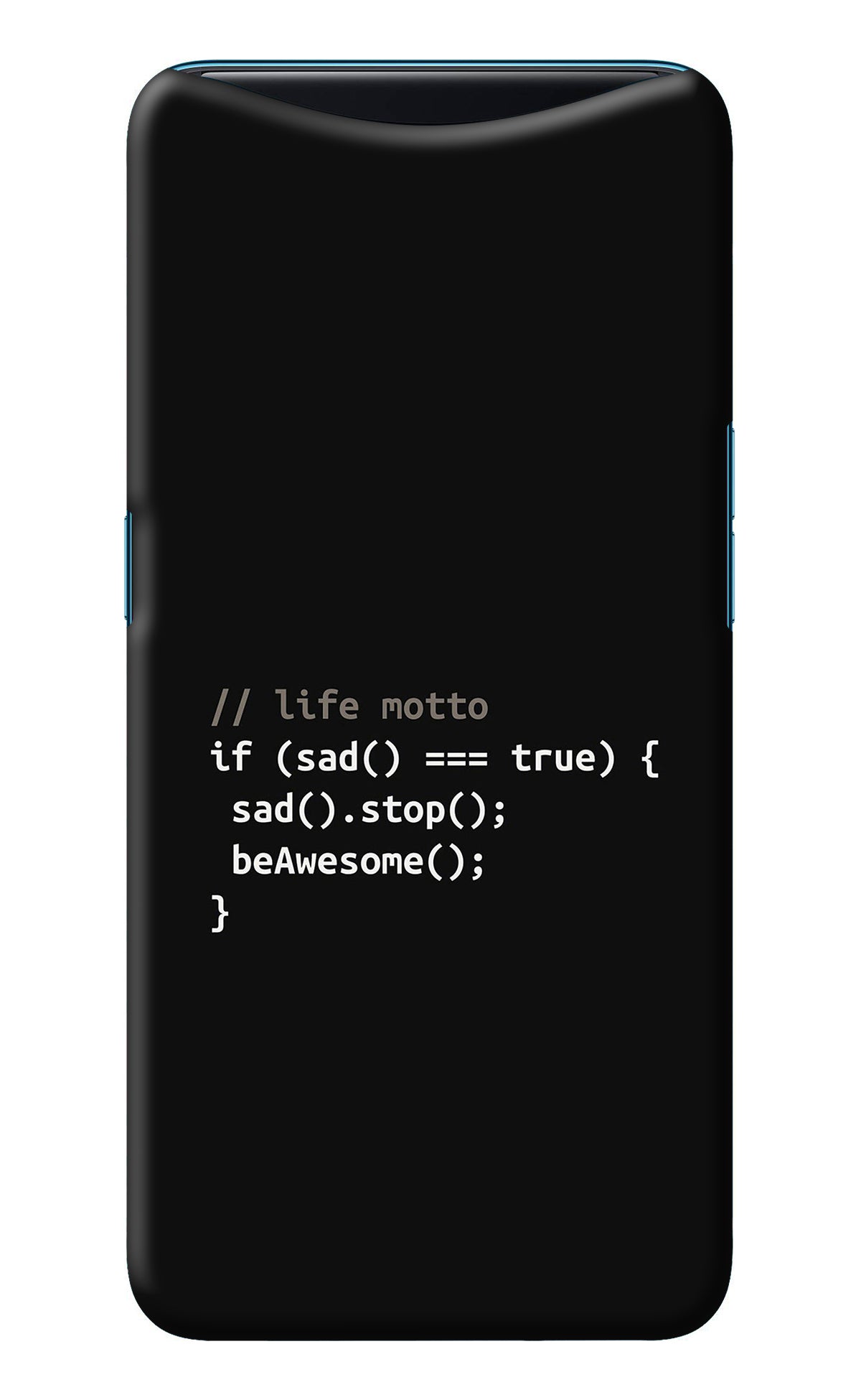 Life Motto Code Oppo Find X Back Cover