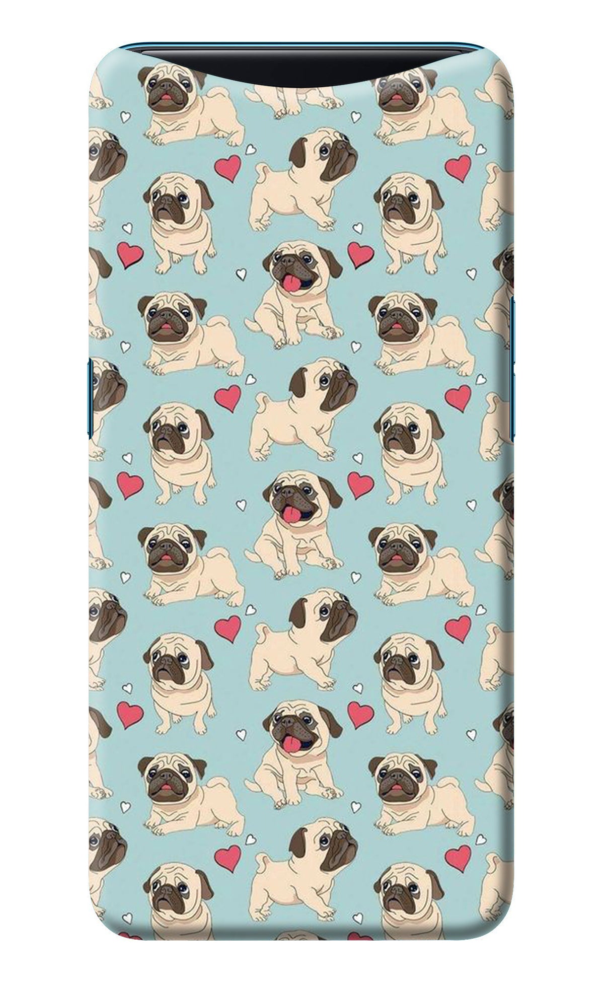 Pug Dog Oppo Find X Back Cover