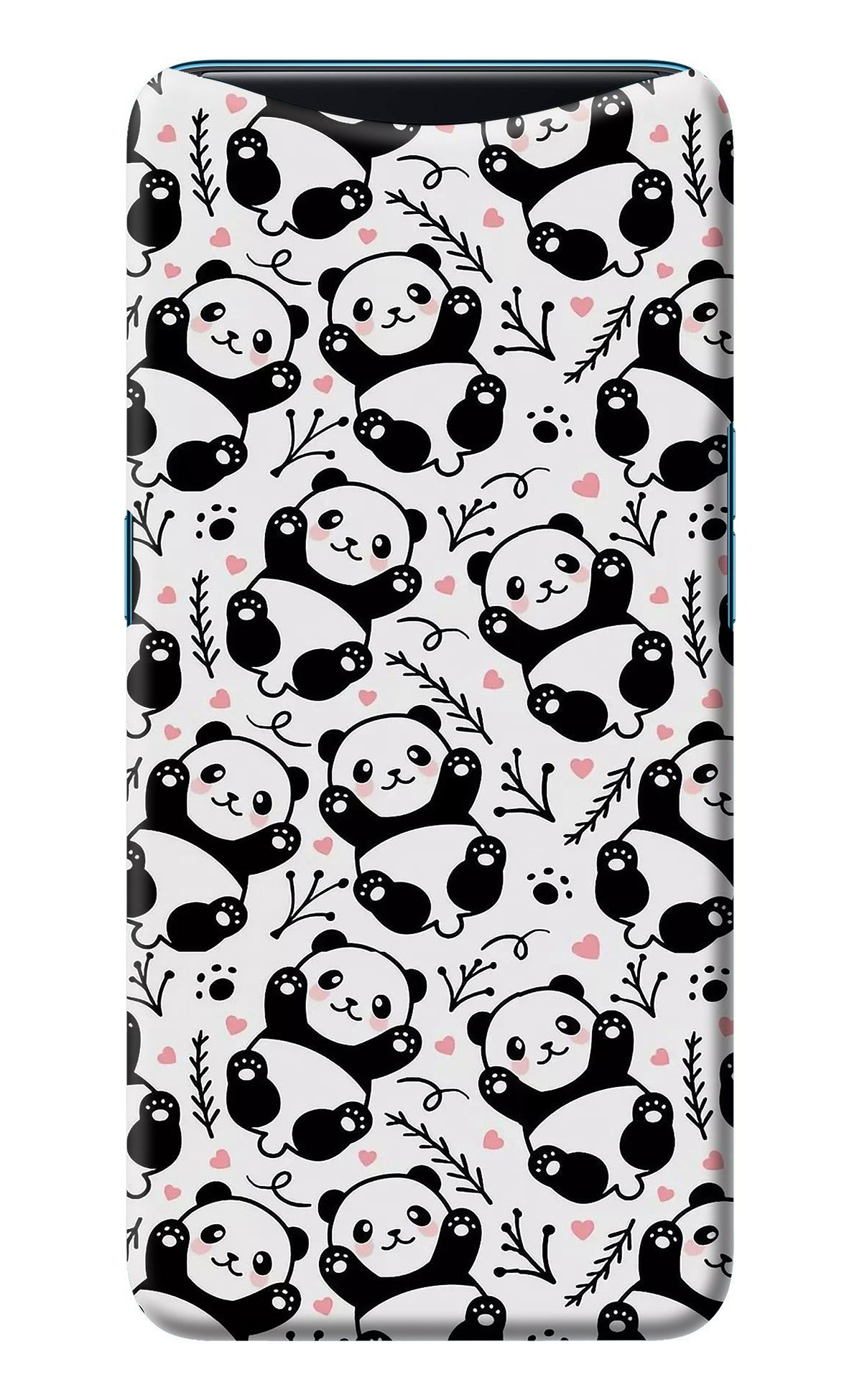 Cute Panda Oppo Find X Back Cover