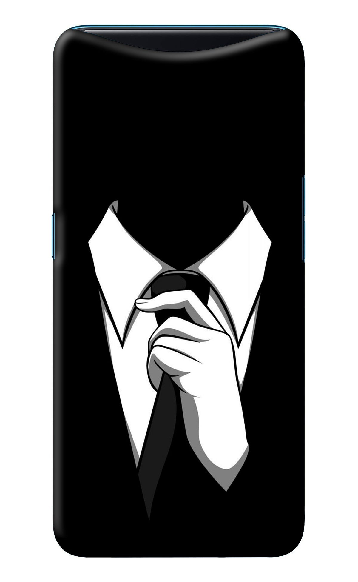 Black Tie Oppo Find X Back Cover