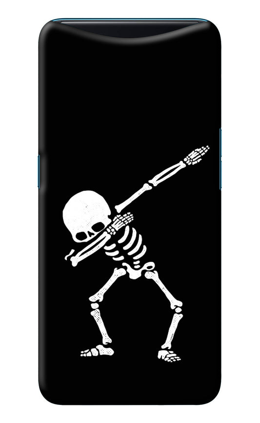 Dabbing Skeleton Art Oppo Find X Back Cover