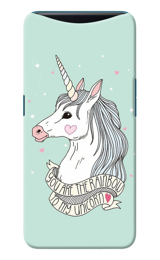 Unicorn Wallpaper Oppo Find X Back Cover