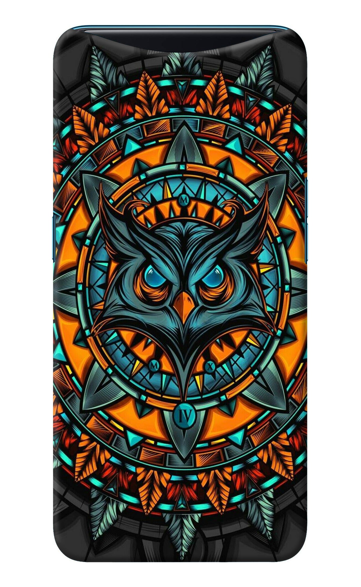 Angry Owl Art Oppo Find X Back Cover