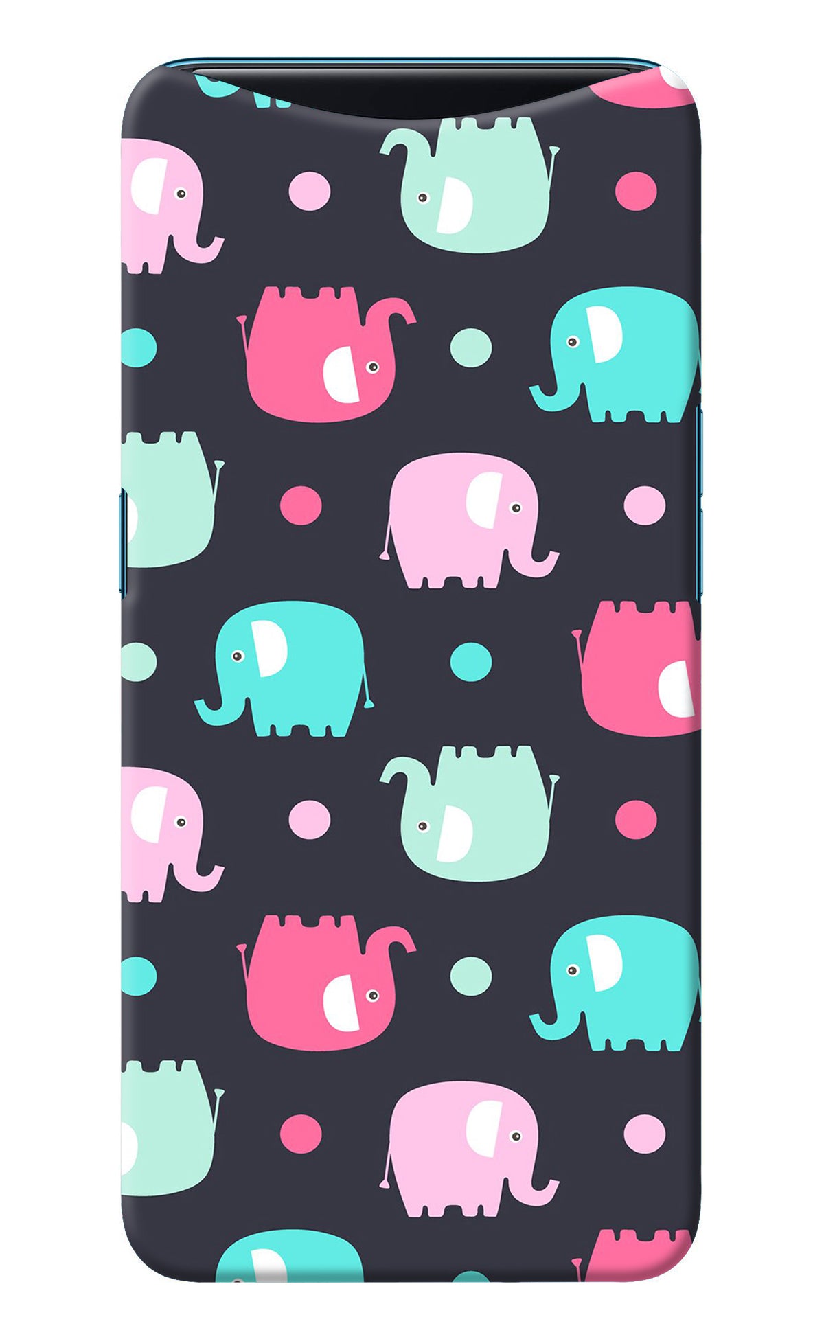 Elephants Oppo Find X Back Cover