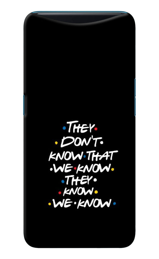 FRIENDS Dialogue Oppo Find X Back Cover