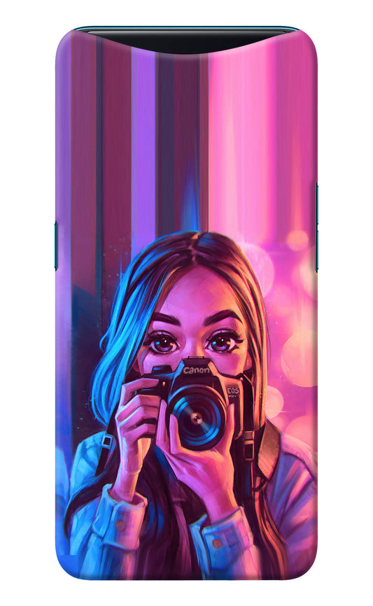 Girl Photographer Oppo Find X Back Cover