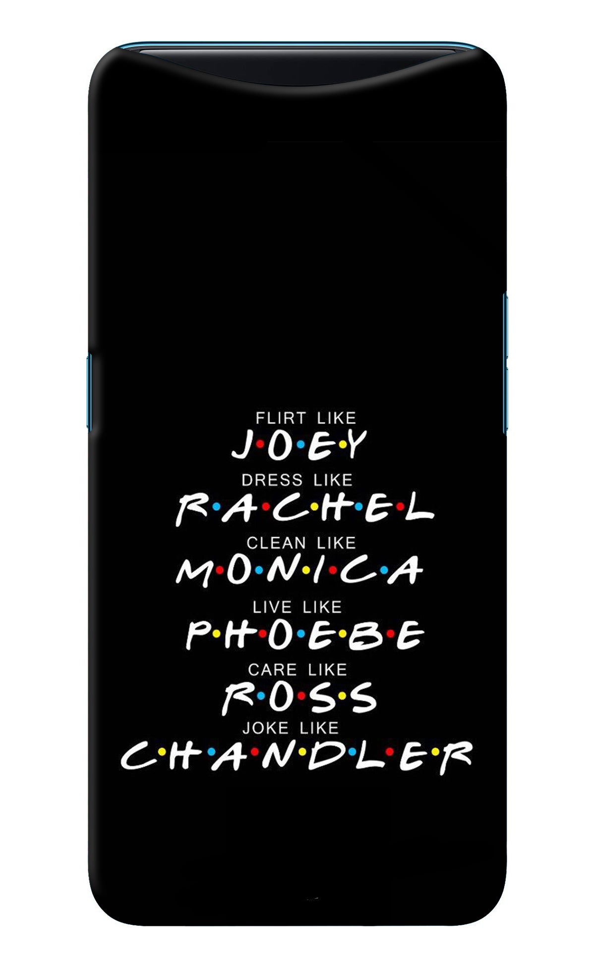 FRIENDS Character Oppo Find X Back Cover