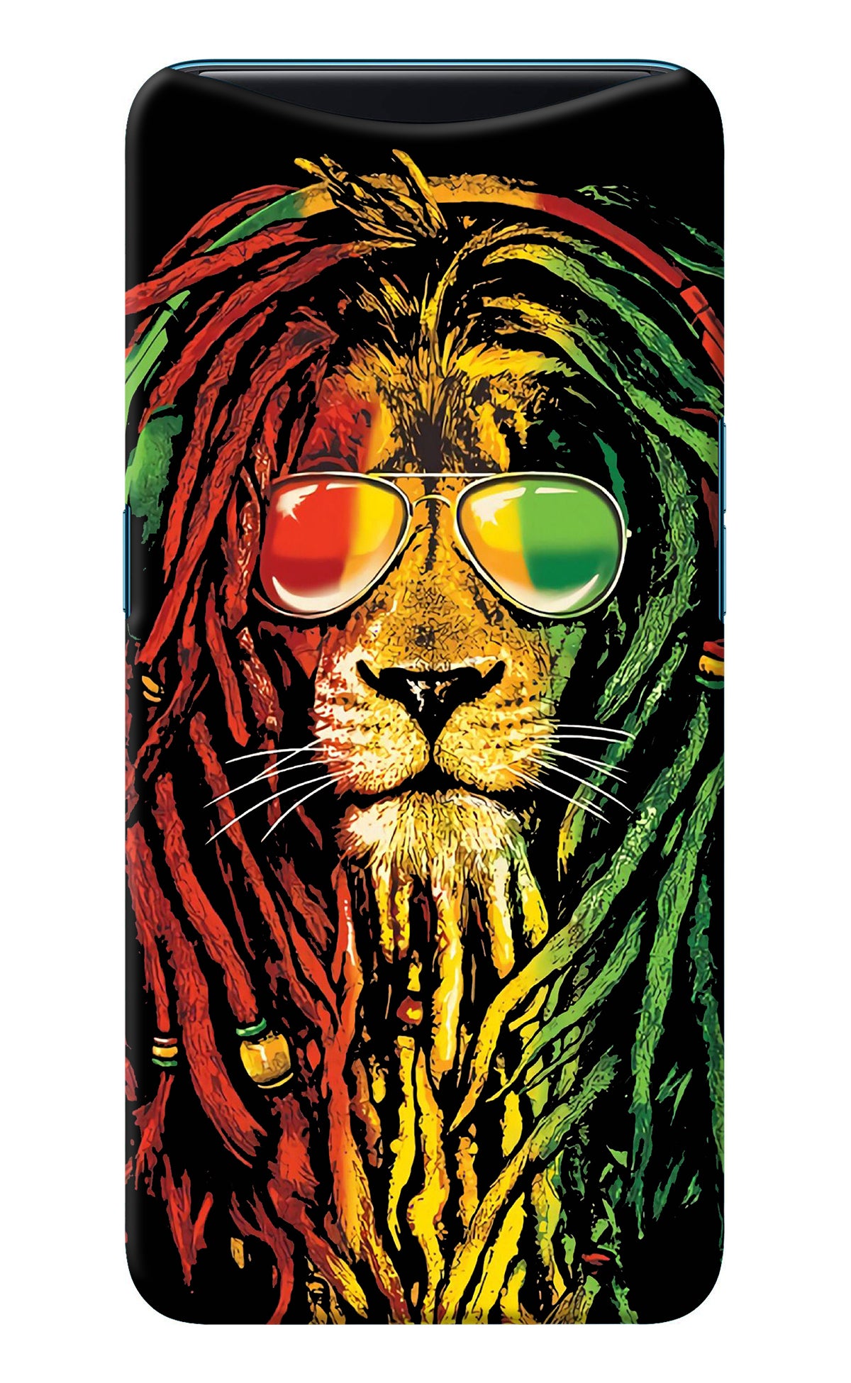 Rasta Lion Oppo Find X Back Cover