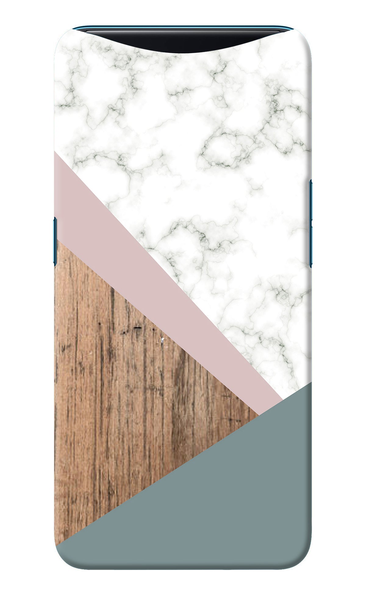 Marble wood Abstract Oppo Find X Back Cover