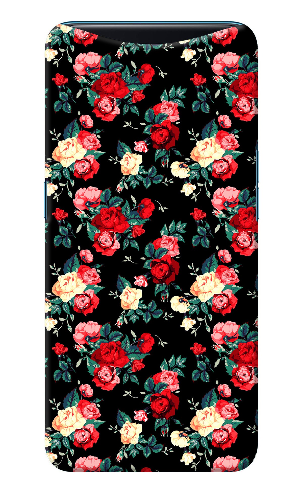 Rose Pattern Oppo Find X Back Cover