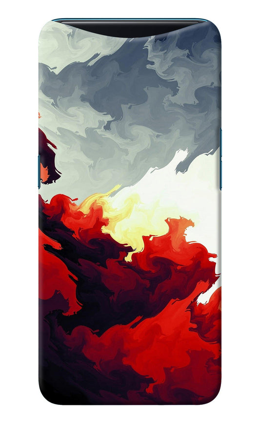 Fire Cloud Oppo Find X Back Cover