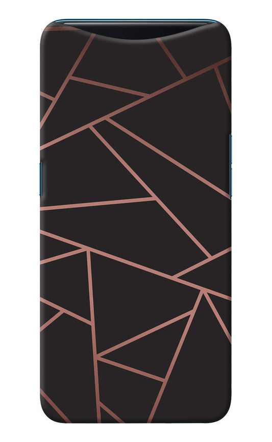 Geometric Pattern Oppo Find X Back Cover