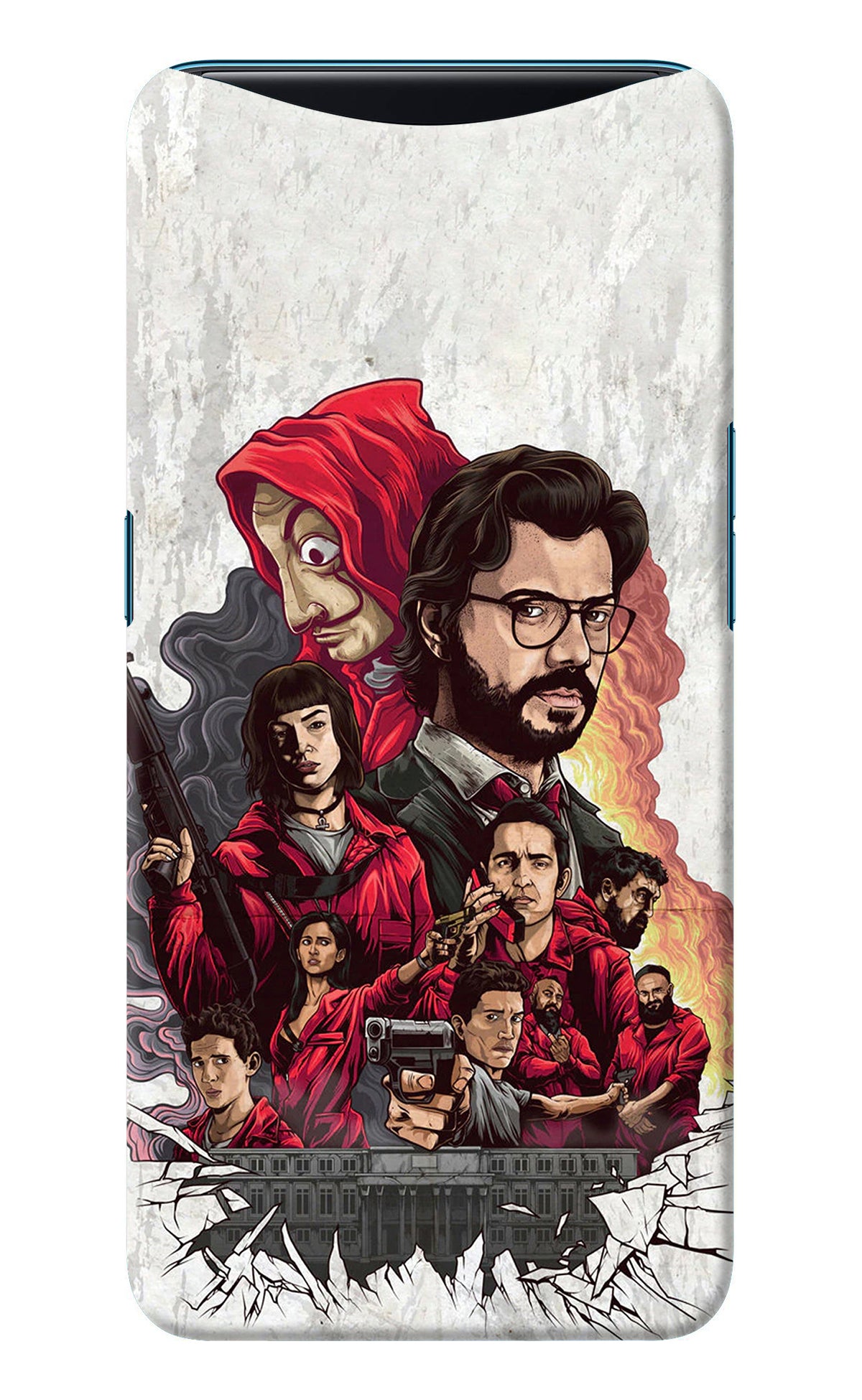 Money Heist Artwork Oppo Find X Back Cover