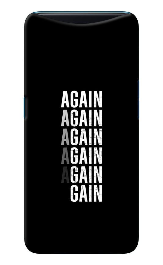 Again Again Gain Oppo Find X Back Cover