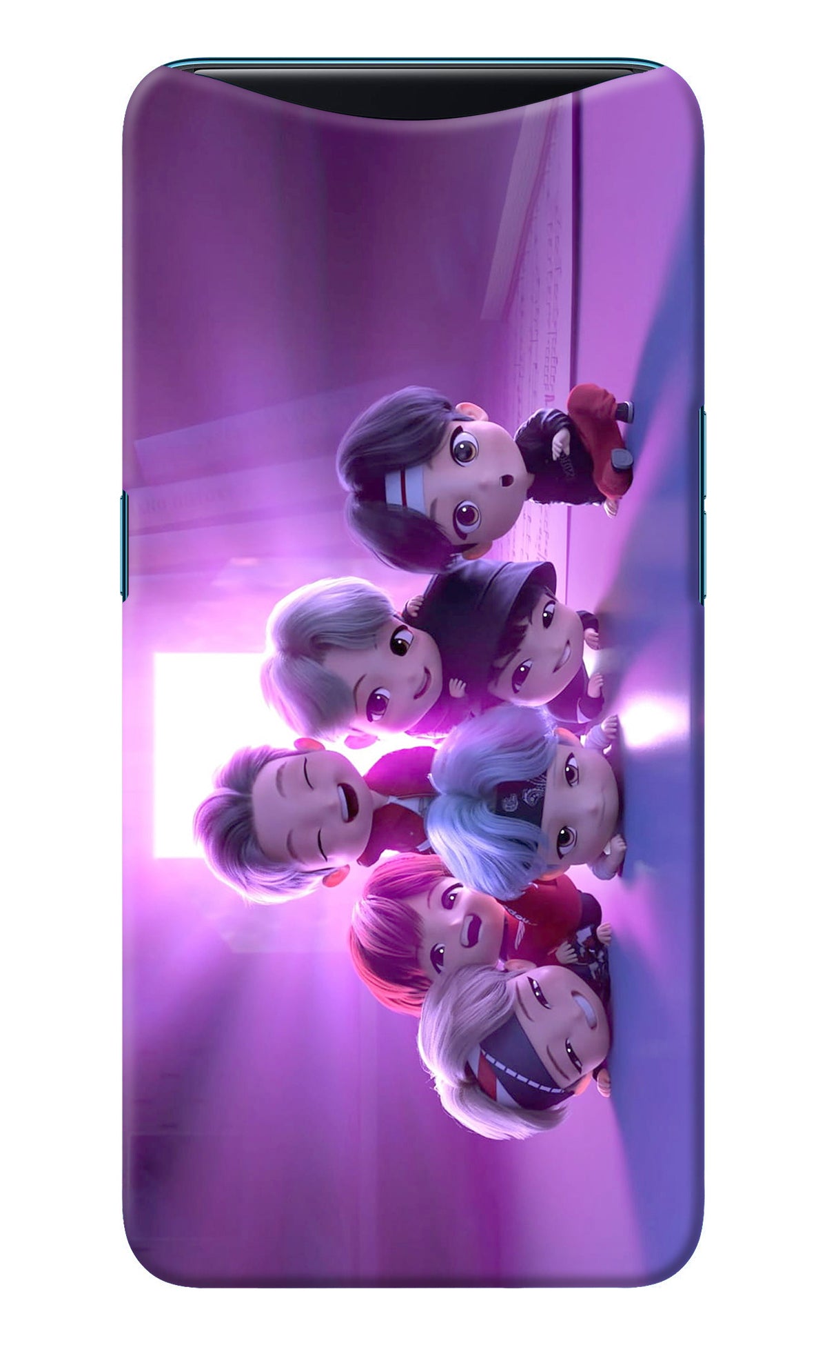 BTS Chibi Oppo Find X Back Cover