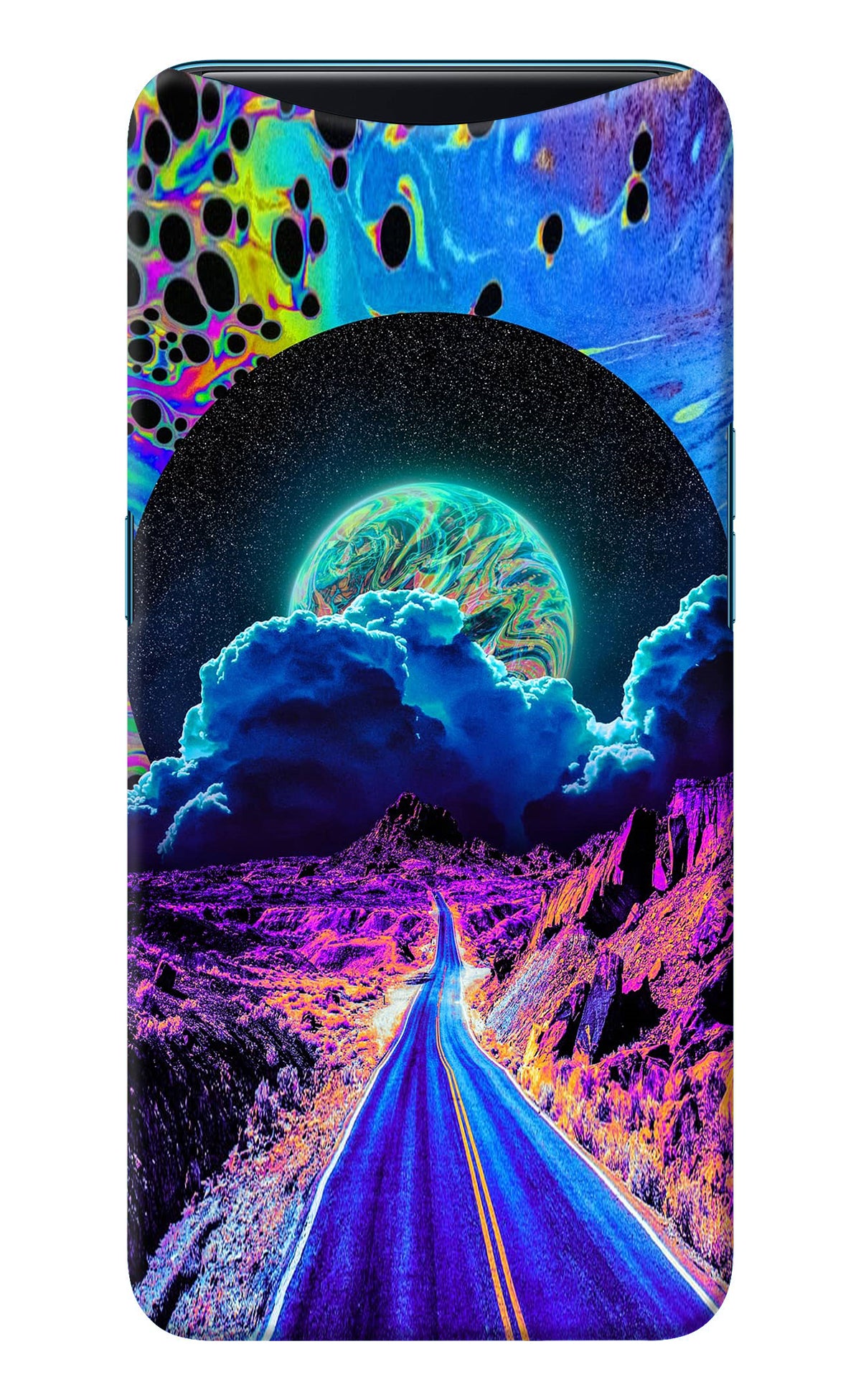 Psychedelic Painting Oppo Find X Back Cover