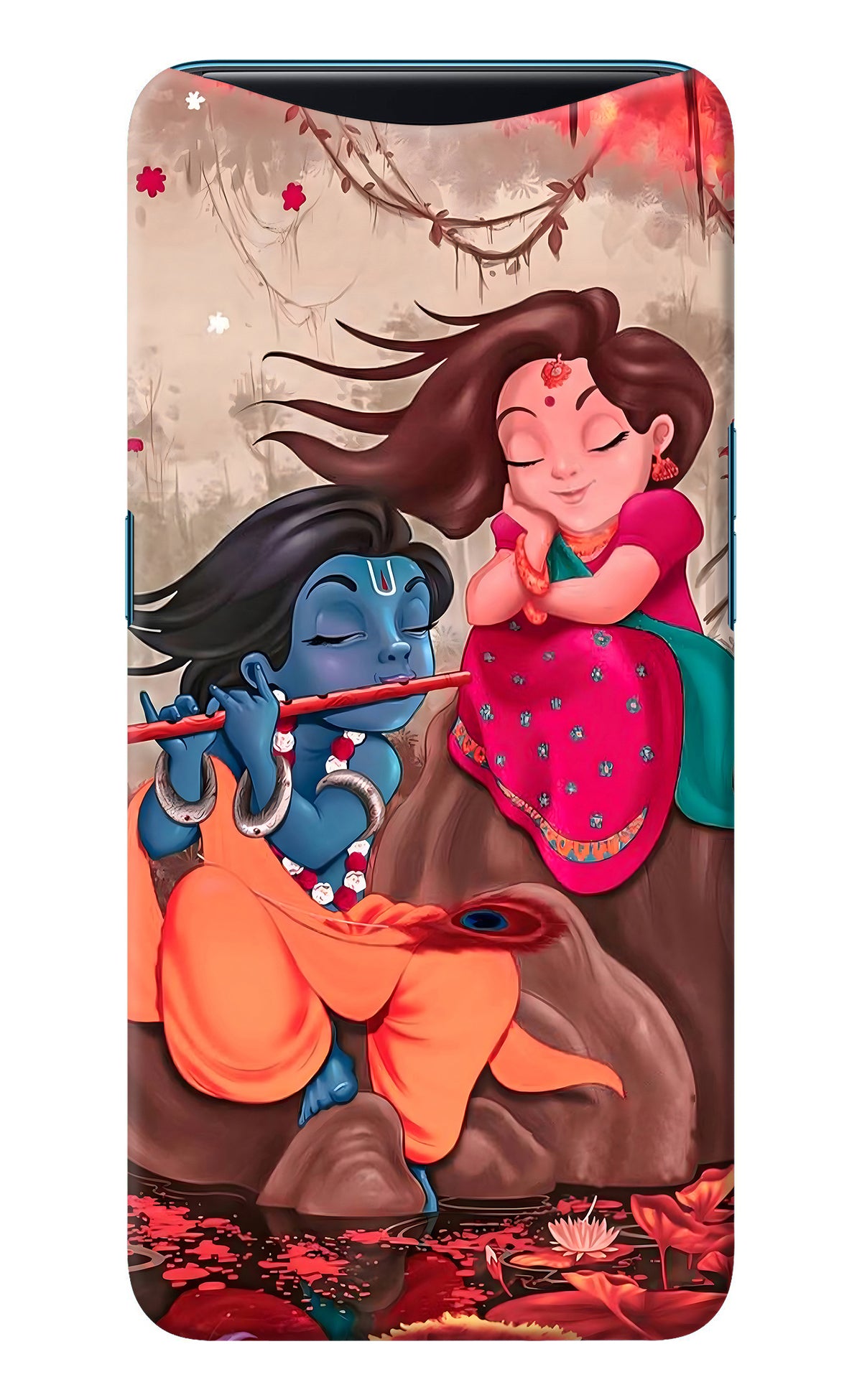 Radhe Krishna Oppo Find X Back Cover