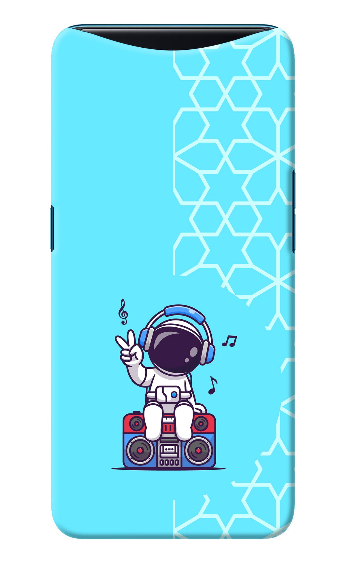 Cute Astronaut Chilling Oppo Find X Back Cover