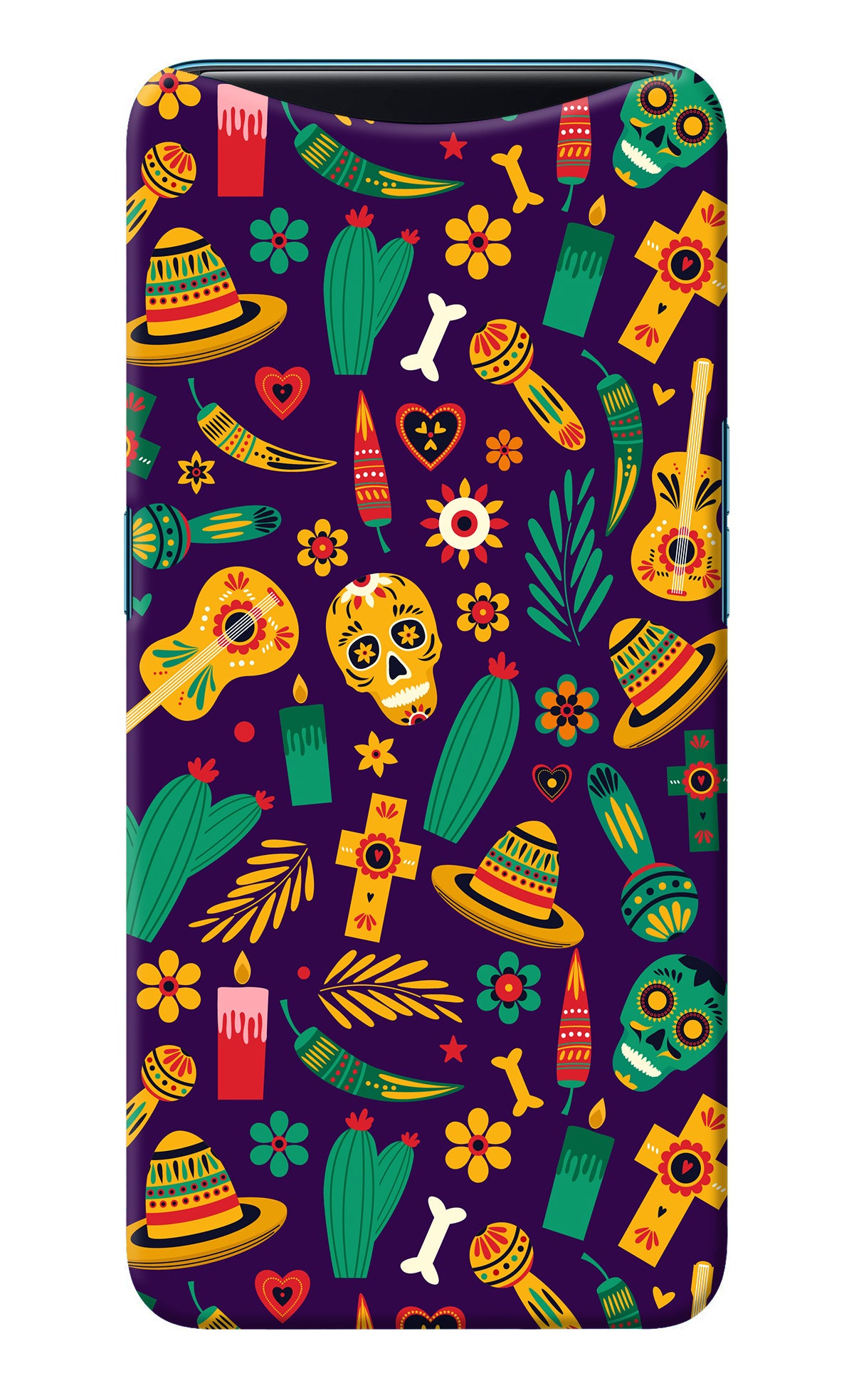 Mexican Artwork Oppo Find X Back Cover