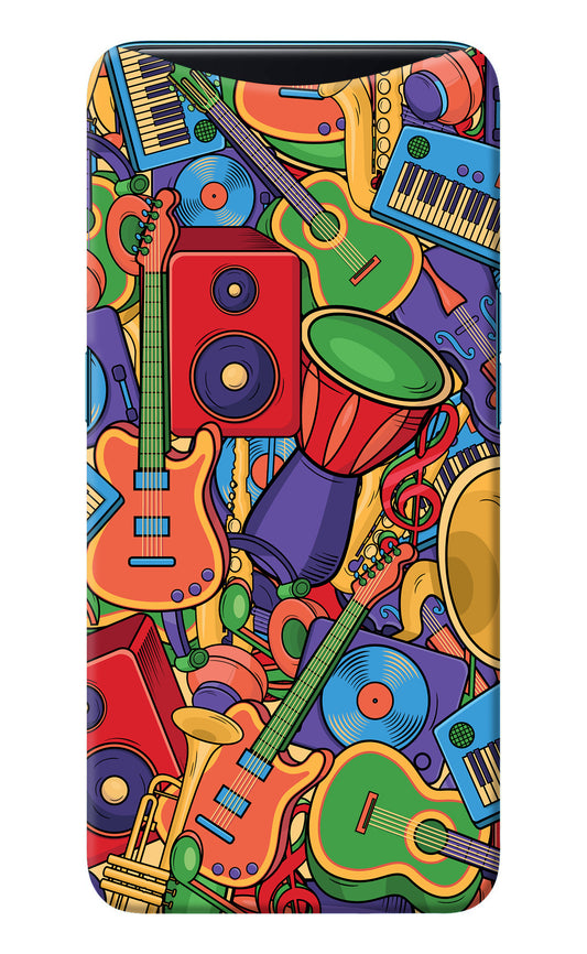 Music Instrument Doodle Oppo Find X Back Cover