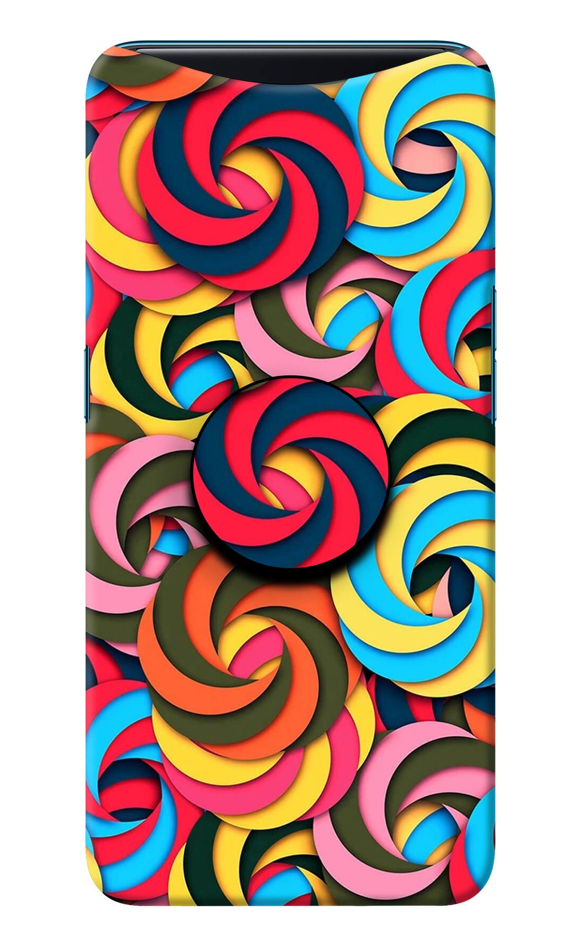 Spiral Pattern Oppo Find X Pop Case