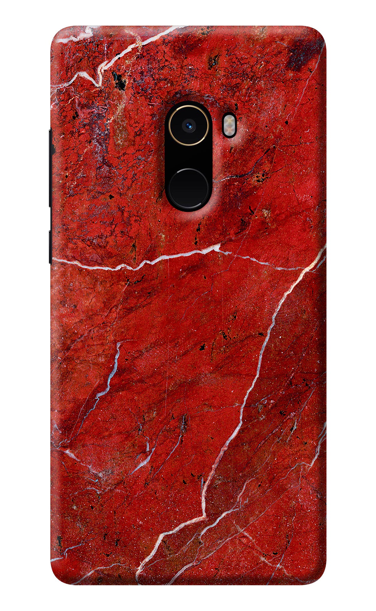 Red Marble Design Mi Mix 2 Back Cover