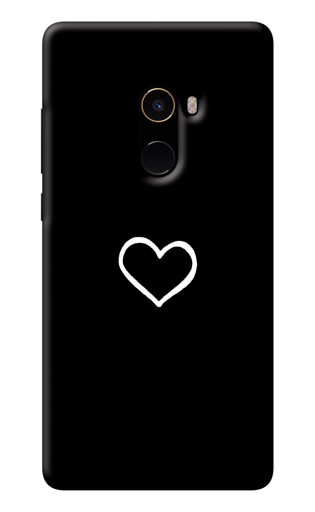 Heart Mi Mix 2 Back Cover