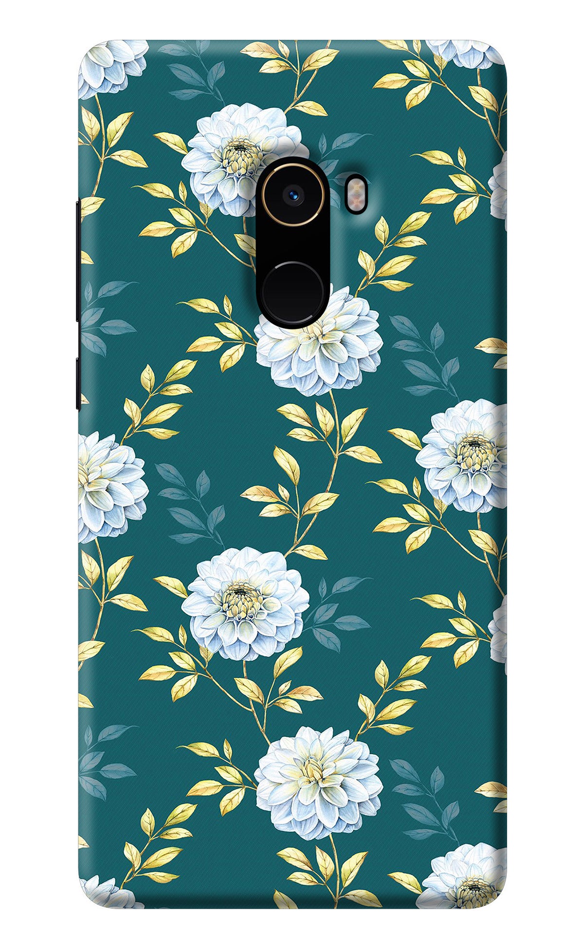 Flowers Mi Mix 2 Back Cover