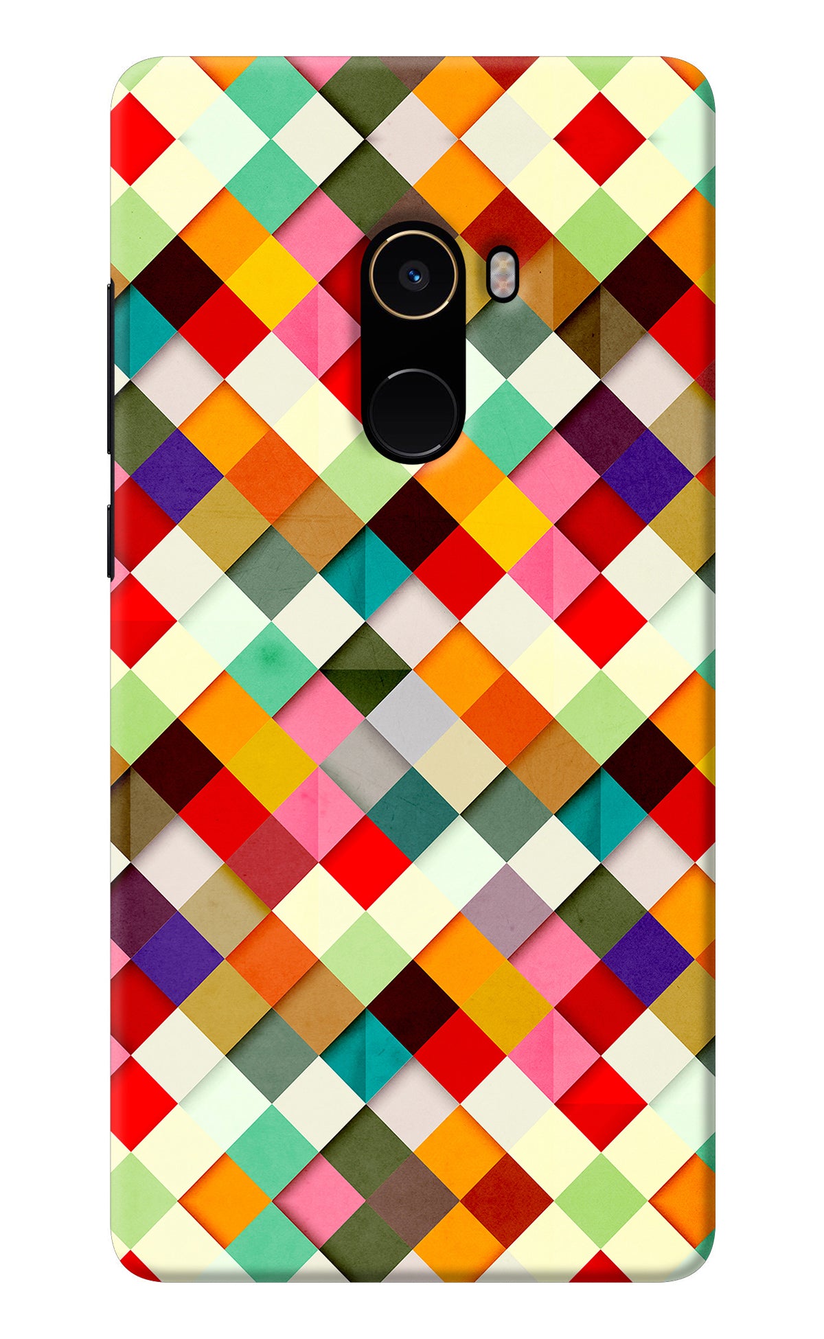 Geometric Abstract Colorful Mi Mix 2 Back Cover