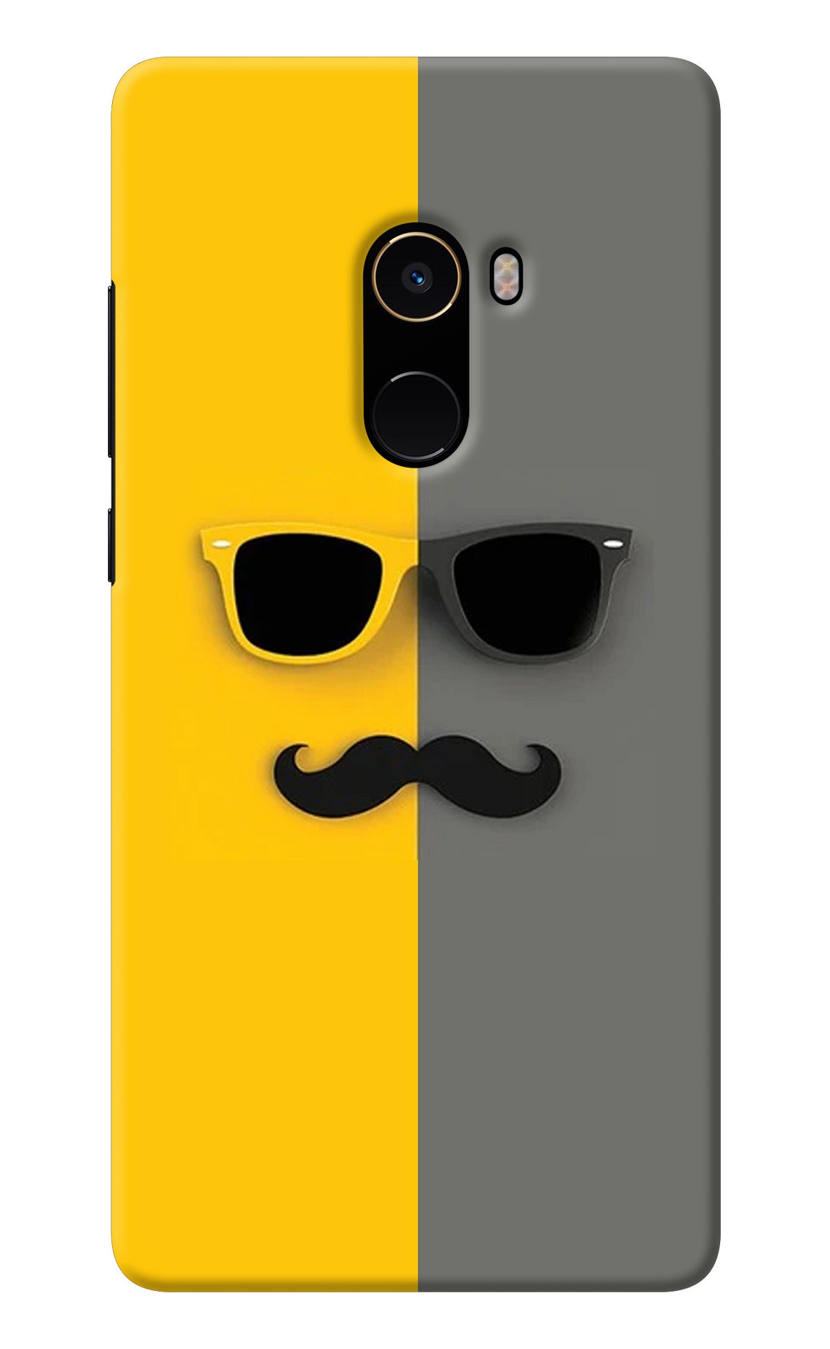 Sunglasses with Mustache Mi Mix 2 Back Cover