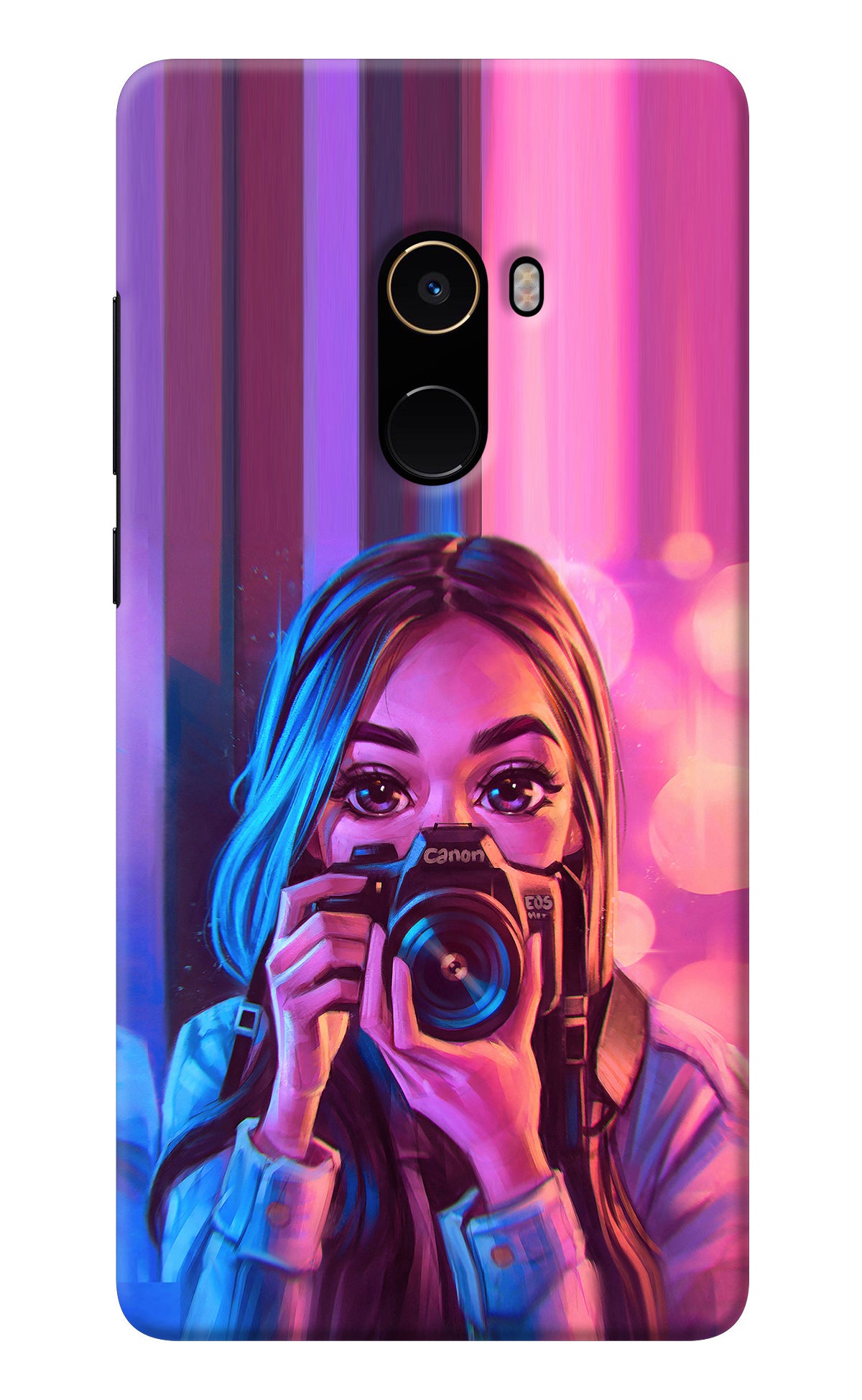 Girl Photographer Mi Mix 2 Back Cover