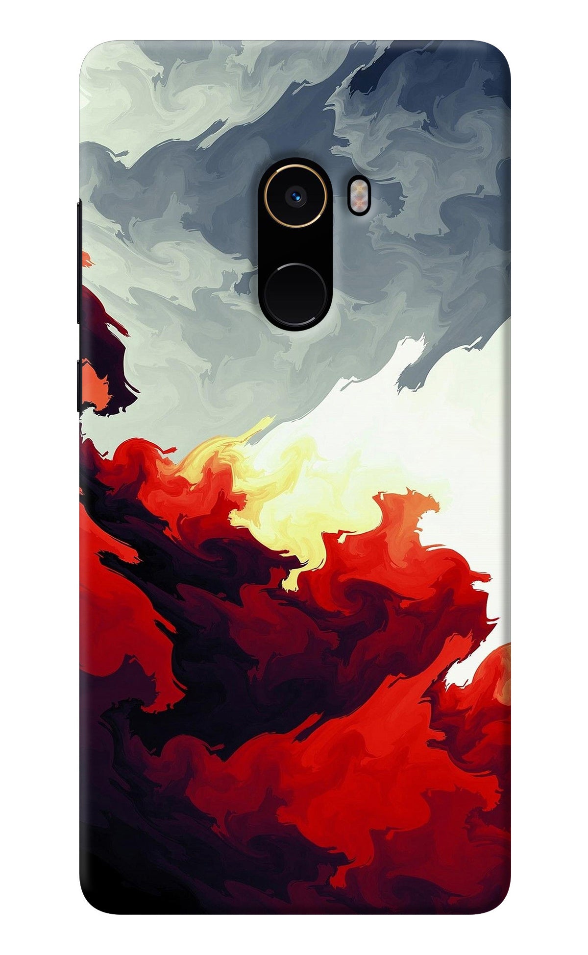 Fire Cloud Mi Mix 2 Back Cover