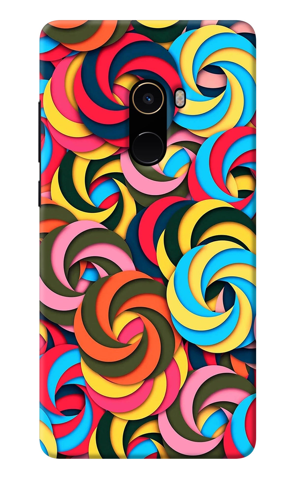 Spiral Pattern Mi Mix 2 Back Cover