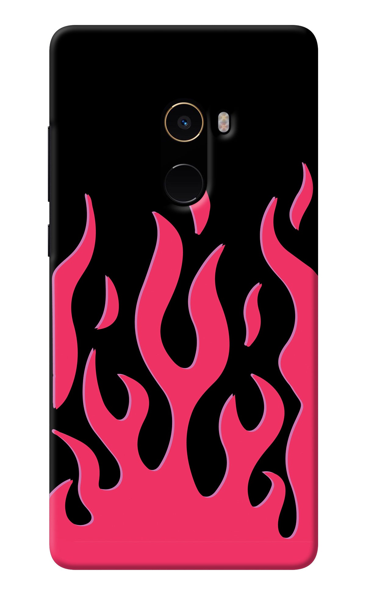 Fire Flames Mi Mix 2 Back Cover